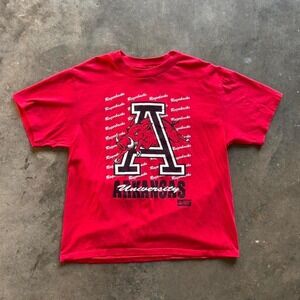 Vintage 90s Arkansas razorbacks T shirt Size large